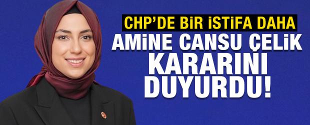 CHP'de bir istifa daha! Amine Cansu &Ccedil;elik kararını duyurdu