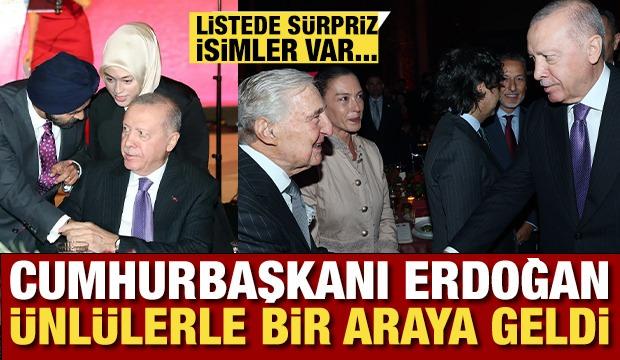 Cumhurbaşkanı Erdoğan ABD ziyaretinde &uuml;nl&uuml; isimlerle bir araya geldi