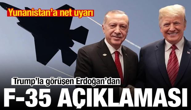 Cumhurbaşkanı Erdoğan'dan F-35 a&ccedil;ıklaması: Somut adım bekliyoruz!
