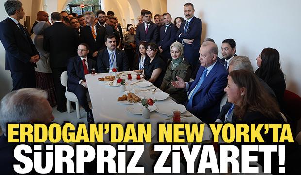 Cumhurbaşkanı Erdoğan&rsquo;dan New York&rsquo;ta T&uuml;rk pastanesine ziyaret