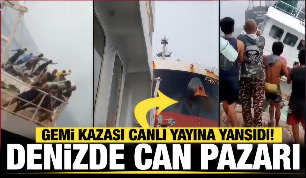 Denizde can pazarı! Dev kuru y&uuml;k gemisi balık&ccedil;ıları &ouml;l&uuml;me terkedip ka&ccedil;tı...