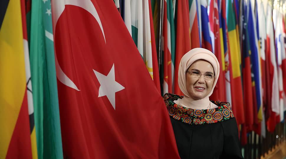 Emine Erdoğan'ın New York temaslarında &ccedil;ocuklar ve iklim &ouml;ne &ccedil;ıktı