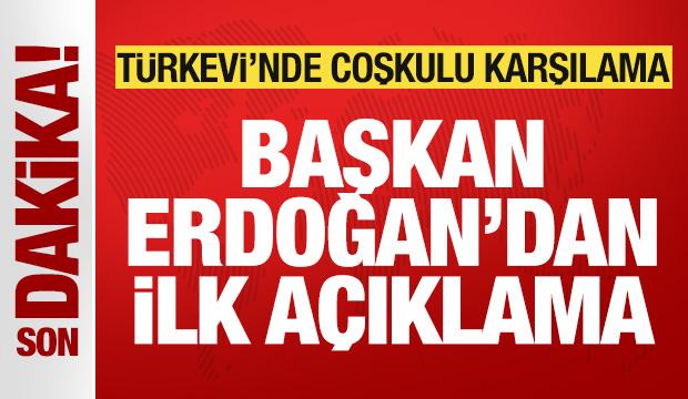 Erdoğan'a T&uuml;rkevi'nde coşkulu karşılama: İnşallah dolu dolu bir BM ge&ccedil;ireceğiz