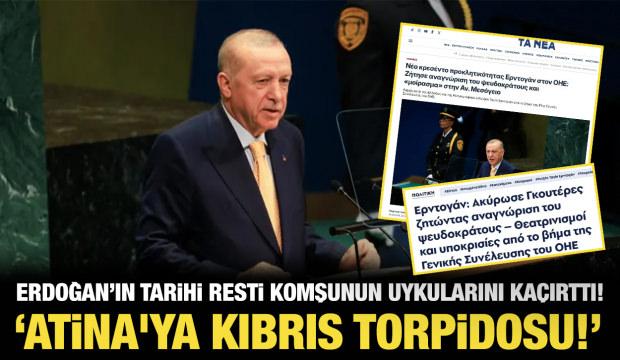 Erdoğan&rsquo;ın BM&rsquo;deki tarihi resti komşunun uykularını ka&ccedil;ırttı! 