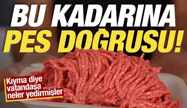 Gıdada b&uuml;y&uuml;k sahtekarlık: Kıyma diye vatandaşa neler yedirmişler