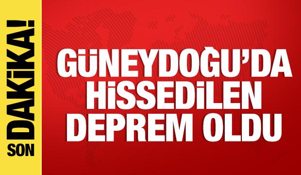 G&uuml;neydoğu'da hissedilen deprem meydana geldi