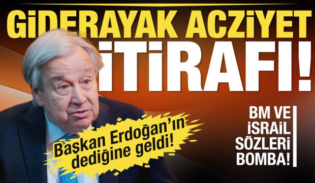 Guterres'ten giderayak BM ve İsrail itirafı: BMGK fel&ccedil;