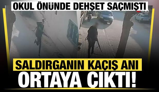 Manisa&rsquo;da okul &ouml;n&uuml;nde dehşet sa&ccedil;an saldırgan b&ouml;yle g&ouml;r&uuml;nt&uuml;lendi!