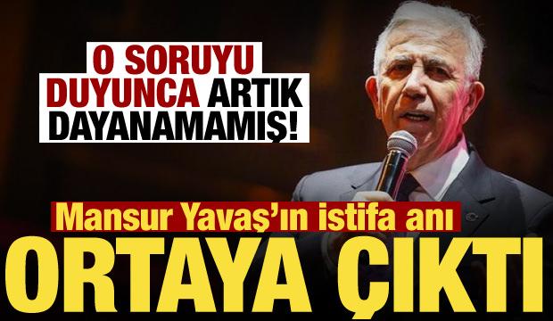 Mansur Yavaş&rsquo;ın istifa ettiği an ortaya &ccedil;ıktı! Soruyu duyunca karar vermiş