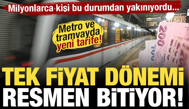 Metro ve tramvayda yeni d&ouml;nem! Tek fiyat derdi bitecek: &Uuml;cret iadesi başlıyor!