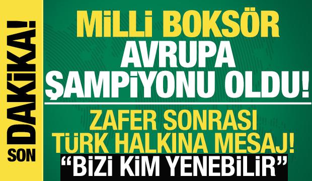 Milli boks&ouml;rden tarihi zafer! Avrupa şampiyonu oldu