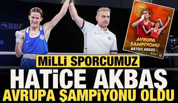 Milli sporcu Hatice Akbaş, Avrupa şampiyonu oldu