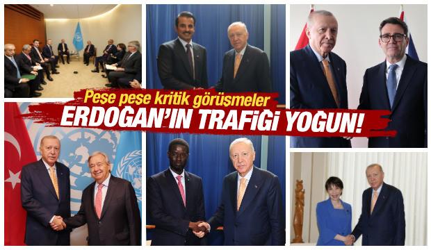 New York'ta diplomasi trafiği: Cumhurbaşkanı Erdoğan d&uuml;nya liderleriyle bir araya geliyor