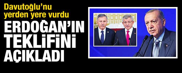 Davutoğlu'nu yerden yere vurdu! Erdoğan'ın s&uuml;rpriz teklifini a&ccedil;ıkladı