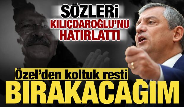 &Ouml;zg&uuml;r &Ouml;zel'den dikkat &ccedil;eken &ccedil;ıkış: G&ouml;revi bırakırım!