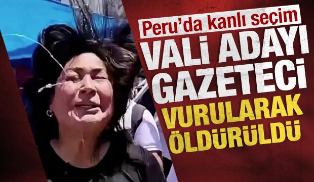 Peru'da kanlı se&ccedil;im: Vali adayı gazeteci, pazaryerinde vurularak &ouml;ld&uuml;r&uuml;ld&uuml;
