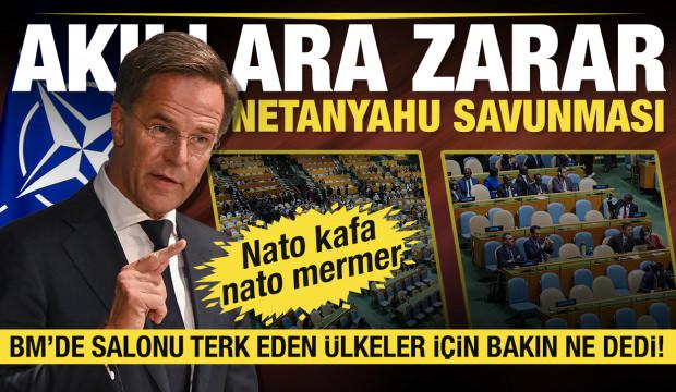 Rutte'den BM Genel Kurulunu terk eden &uuml;lkelere Netanyahu tepkisi