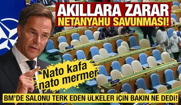 Rutte'den BM Genel Kurulunu terk eden &uuml;lkelere Netanyahu tepkisi