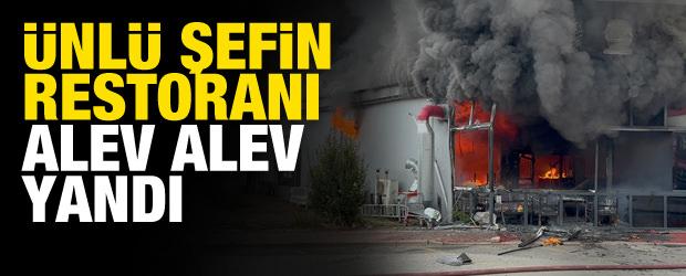 Sakarya'da &uuml;nl&uuml; şefin restoranında yangın! &Ccedil;ok sayıda ekip sevk edildi