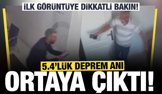 Şanlıurfa'daki 5,4'l&uuml;k deprem anı kamerada