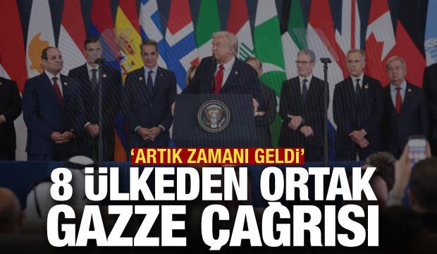 Son dakika... 8 &uuml;lkeden ortak Gazze &ccedil;ağrısı