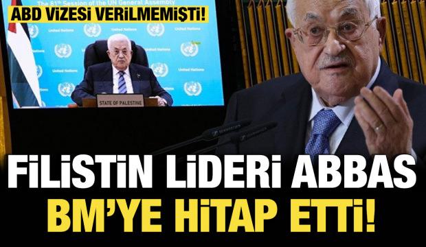 Son dakika... Filistin lideri Abbas BM'de hitap ediyor!