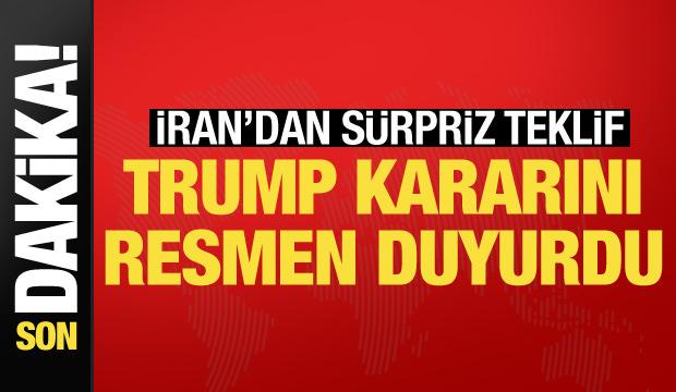 Son dakika... Trump: İran'ın 7 g&uuml;nl&uuml;k teklifini reddettik
