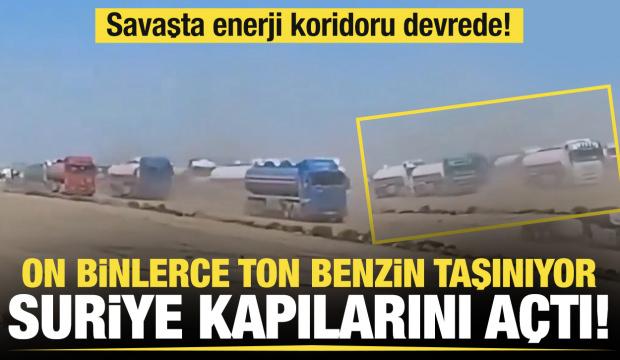 Suriye'den Irak'a dev benzin sevkiyatı başladı
