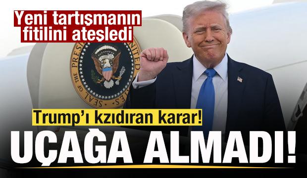 Trump'ı kızdıran karar! Başkanlık u&ccedil;ağına almadı