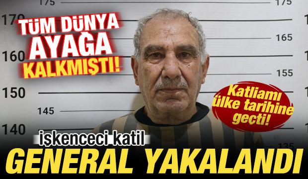 T&uuml;m d&uuml;nyayı ayağa kaldırmıştı: &Uuml;lke tarihine ge&ccedil;en katliamın işkenceci generali yakalandı