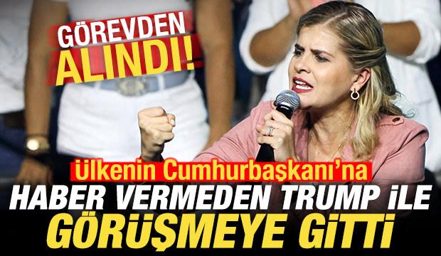 &Uuml;lkenin Cumhurbaşkanı'na haber vermeden Trump'la g&ouml;r&uuml;şmeye gitti: G&ouml;revden alındı