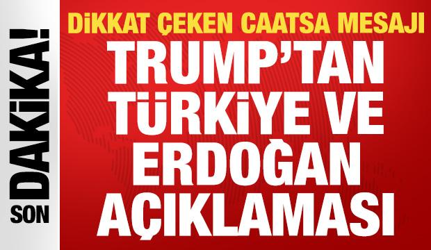 ABD Başkanı Trump: Cumhurbaşkanı Erdoğan ile her zaman g&ouml;r&uuml;ş&uuml;r&uuml;m, o yakın arkadaşım