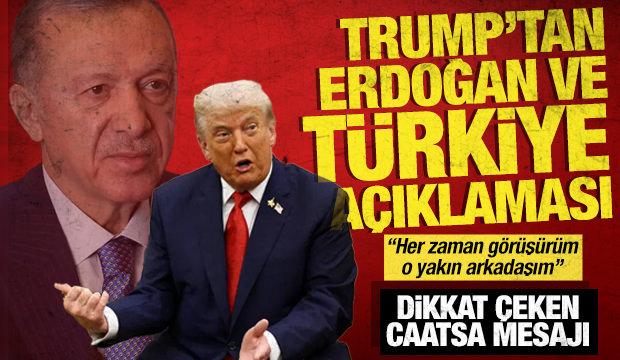 ABD Başkanı Trump: Cumhurbaşkanı Erdoğan ile her zaman g&ouml;r&uuml;ş&uuml;r&uuml;m, o yakın arkadaşım