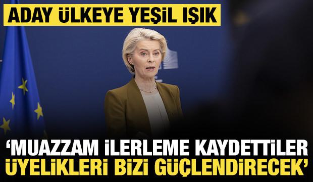 AB'den aday stat&uuml;s&uuml;ndeki &uuml;lkeye yeşil ışık: '&Uuml;ye olarak bizi de g&uuml;&ccedil;lendirecekler'