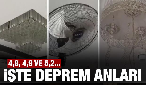 Adana ve Osmaniye'deki deprem anları kamerada