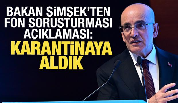 Bakan Şimşek'ten fon piyasası a&ccedil;ıklaması: Sistemik bir problem yok