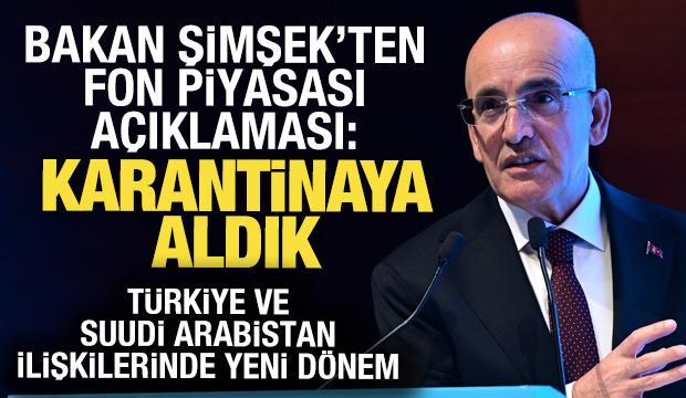 Bakan Şimşek'ten fon piyasası a&ccedil;ıklaması: Sistemik bir problem yok