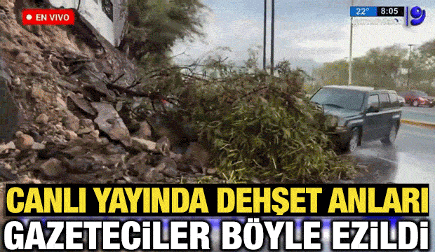 Canlı yayında dehşet anları: Meksika'da kontrolden &ccedil;ıkan ara&ccedil; gazetecileri b&ouml;yle ezdi