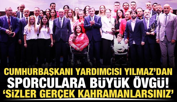 Cevdet Yılmaz'dan milli sporculara b&uuml;y&uuml;k &ouml;vg&uuml;! 'Sizler ger&ccedil;ek kahramanlarsınız'