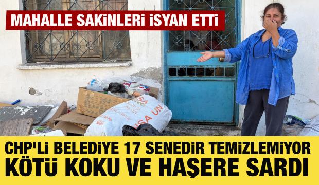 CHP'li belediye 17 senedir temizlemiyor: Mahalleyi k&ouml;t&uuml; koku ve haşere sardı
