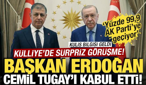 Cumhurbaşkanı Erdoğan, İzmir B&uuml;y&uuml;kşehir Belediye Başkanı Tugay'ı kabul etti