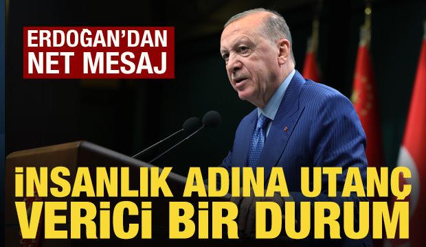 Cumhurbaşkanı Erdoğan'dan Kabine Toplantısı sonrası &ouml;nemli a&ccedil;ıklamalar