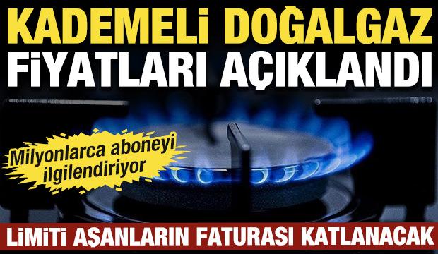 Doğalgazda kademeli tarife d&ouml;nemi: Limiti aşanların faturası ikiye katlanacak