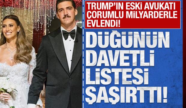 D&uuml;ğ&uuml;n&uuml;n davetli listesi şaşırttı:  Trump&rsquo;ın eski avukatı &Ccedil;orumlu milyarderle evlendi! 