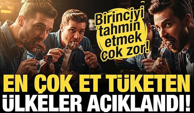 D&uuml;nya genelinde en &ccedil;ok et yiyen &uuml;lkeler a&ccedil;ıklandı! Birinciyi tahmin etmek &ccedil;ok zor...