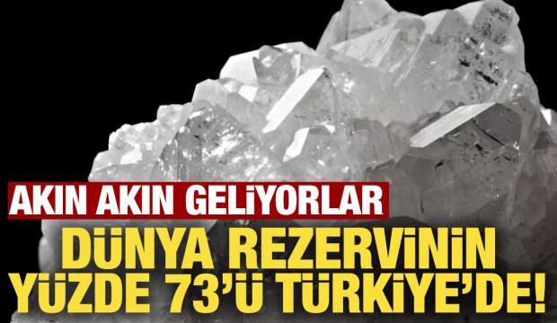 D&uuml;nya rezervinin y&uuml;zde 73'&uuml; T&uuml;rkiye'de! Akın akın geliyorlar