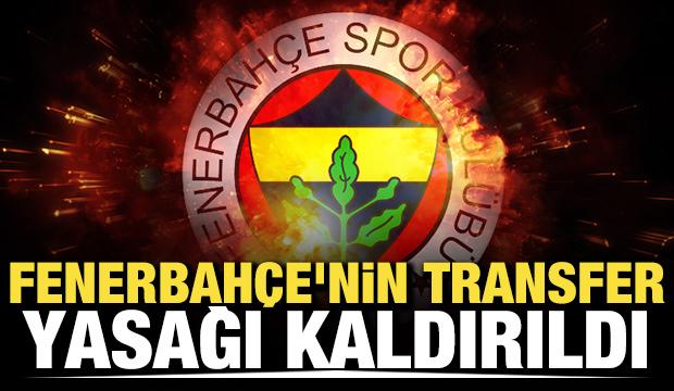 Fenerbah&ccedil;e'nin transfer yasağı kaldırıldı