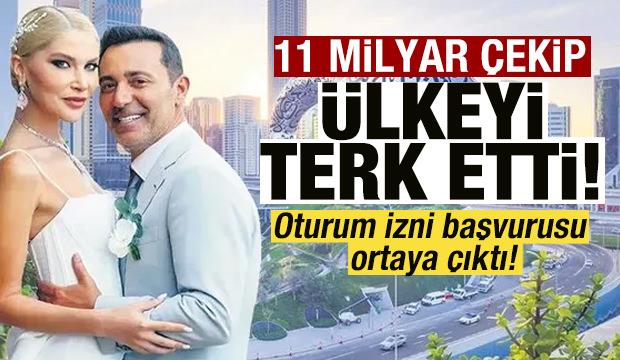Fon krizi! Mustafa Sandal'ın eşi Melis S&uuml;tşurup 11 milyar &ccedil;ekip &uuml;lkeyi terk etti!
