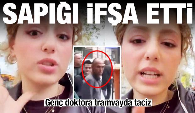 Gen&ccedil; doktora tramvayda taciz! Sapığı ifşa etti