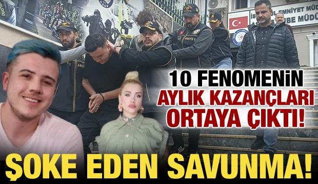G&ouml;zaltına alınan 10 fenomenin aylık geliri ortaya &ccedil;ıktı! 500 liraya kadar...